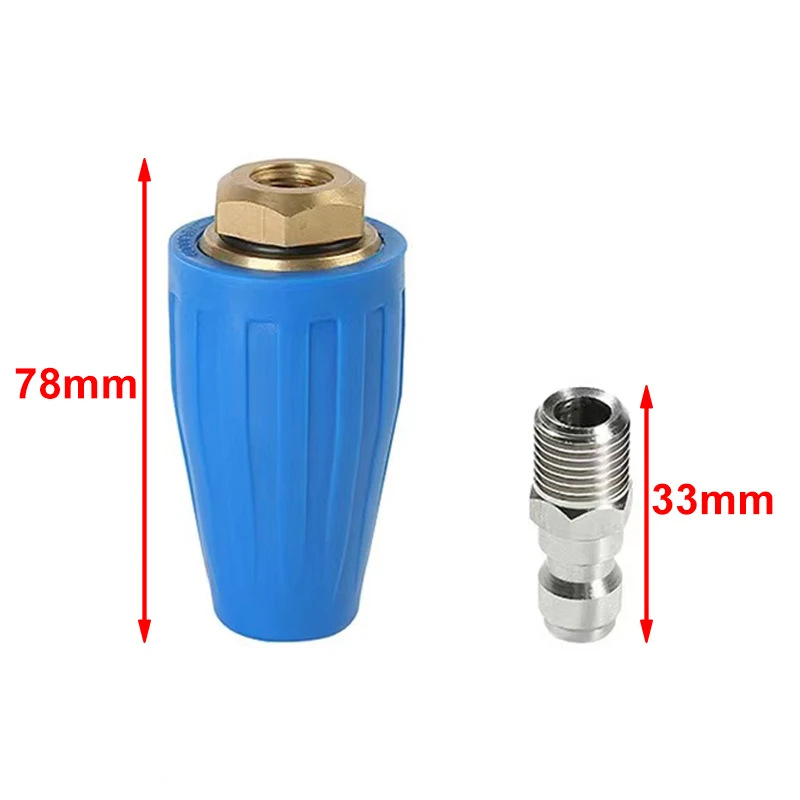 Ceramic 360 Rotating Turbo Nozzle Replacement 4000PSI Spray High Pressure Washer 1/4 Quick Connector car accessories