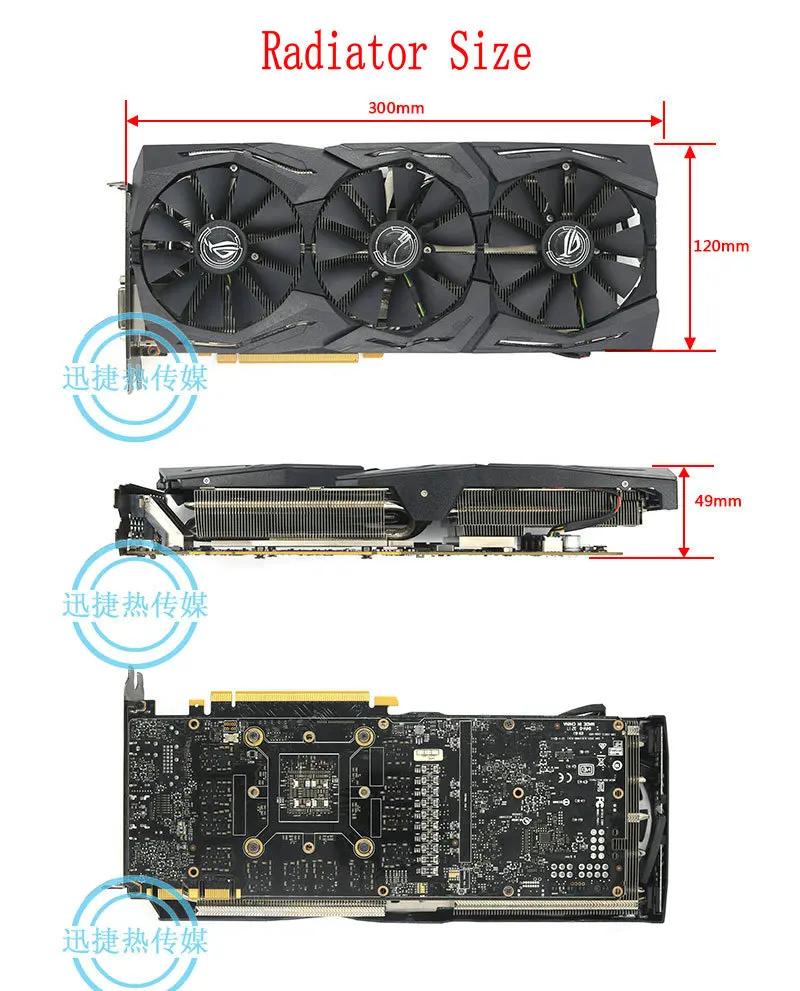 Imagem -02 - Radiador Refrigerador Adequado para Placa de Vídeo Gráfica Tesla P40 Novo o