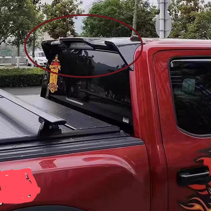 

Suitable for Ford Raptor top wing rear trunk lid, spoiler, mudguard, carbon black sports modification parts 2015-2020