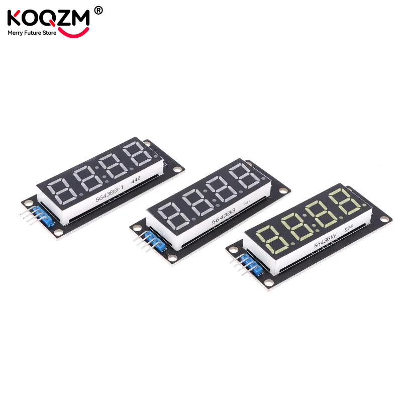 0.56inch 0.56" TM1637 4-Bits 7 Segments Digital Tube Clock Module Double Dots LED Display Screen Board forArduino Display Module