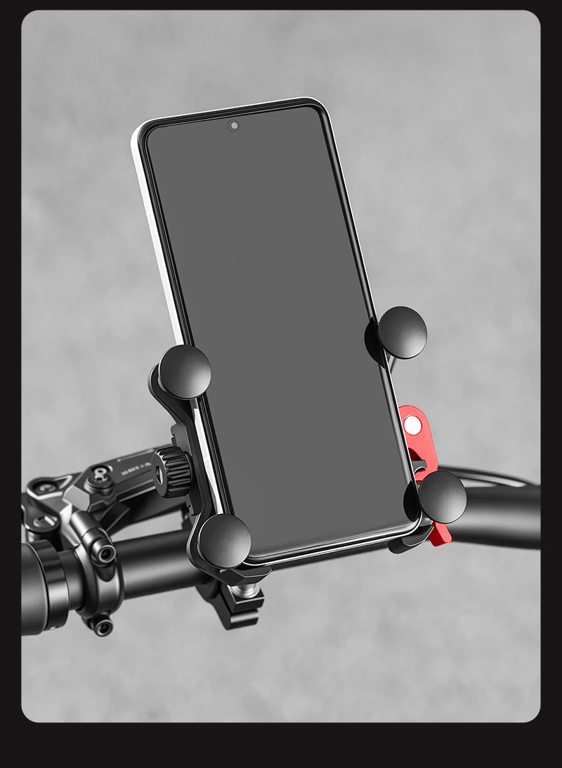 WEST BIKING Fahrrad-Handyhalterung mit Stoßdämpfung, Schnellverschluss, Anti-Shake-Halterung für Motorrad, MTB-Lenker, Vorbau und Rückspiegel – Detail 20