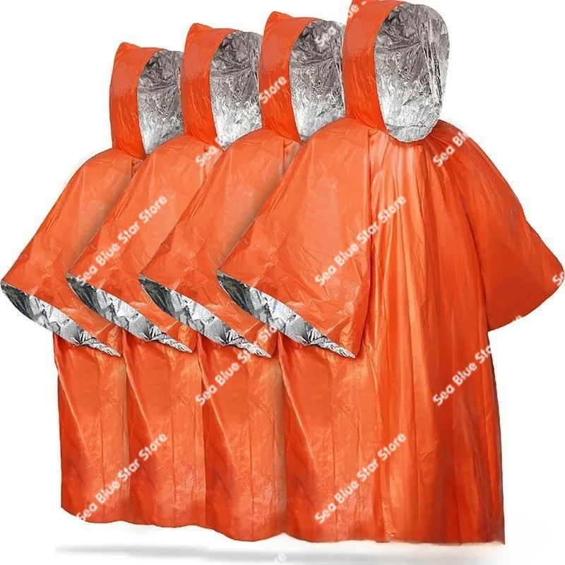 Portable, wild survival, anti-loss temperature, cold and freezing rain clothes, outdoor camping, mountaineering emergency
