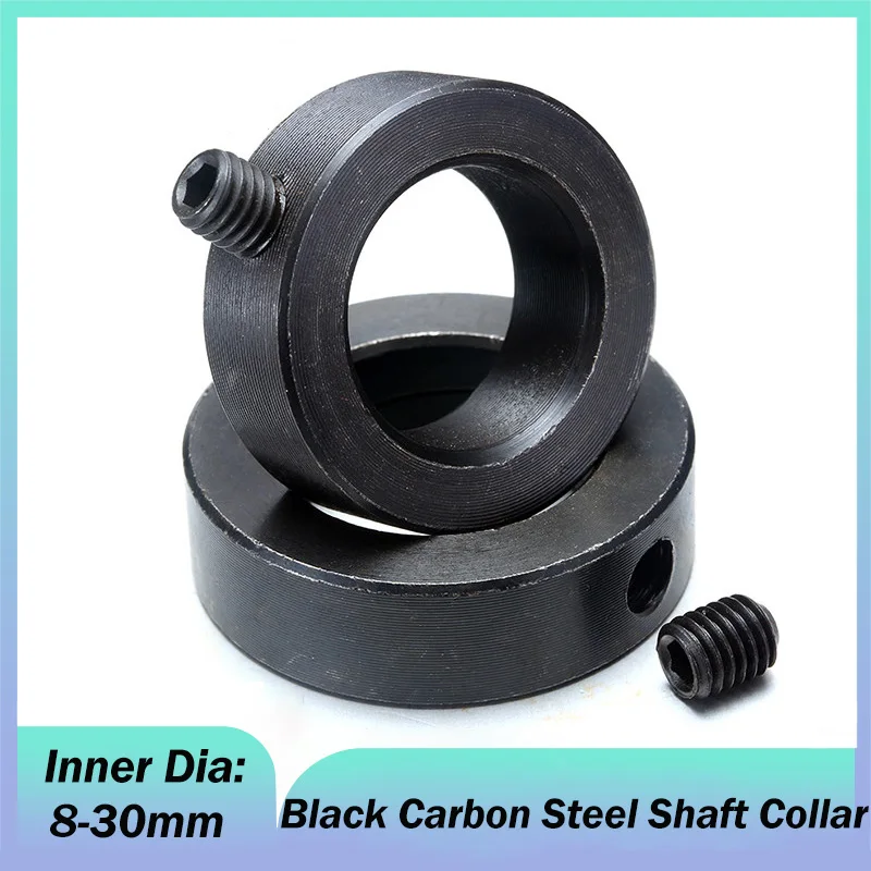 Inner Dia 8/10/12~30mm GB884 Shaft Collar Stop Ring Metric Lock Steel Press Depth Ajustable Positioner Fixing Ring Limit Rings