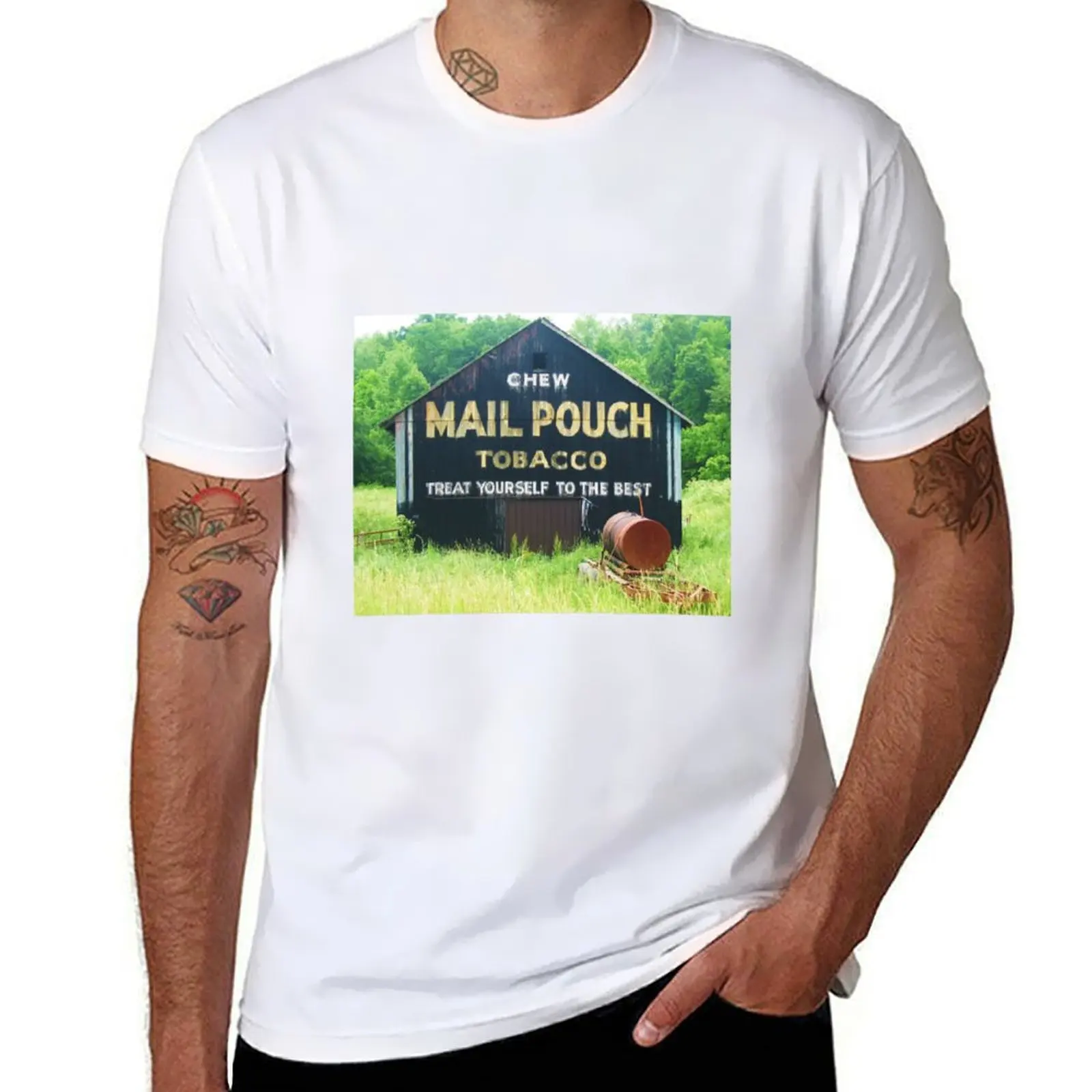 

Chew Mail Pouch Tobacco T-Shirt man t shirts for men cotton t shirts high quality T-Shirt