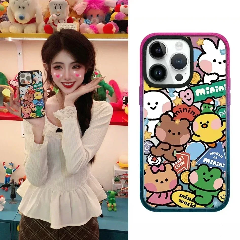 

Magsafe Cartoon Cute Animal Phone Case Cover for iPhone 11 12 13 14 15 Pro Max Case for IPhone 15 Pro Max