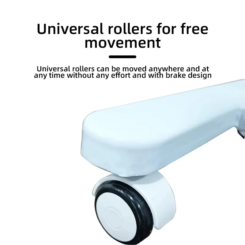 أثاث طبي طاولة بجانب السرير قابلة للتعديل فوق السرير مع عجلات وطاولة مستشفى فوق السرير #4