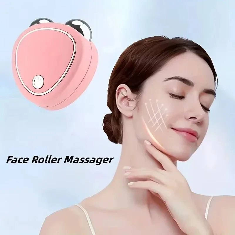 Face Lift Massager, Microcurrent Facial Device, USB Portable Heart Shape Facial Shaping Tool, Face Lift Device