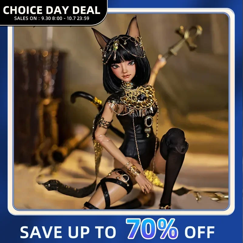 ShugaFairy Bast 1/4 Bjd Dolls Fantasy Ancient Egypt Mysterious Fighting Style Cat Guard High Quality Ball Jointed Dolls Gifts