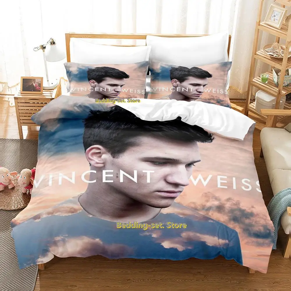 2025 Wincent Weiss Bedding Set Single Twin Full Queen King Size Bed Set Adult Kid Bedroom Duvetcover Sets Print Anime Bed Sheet