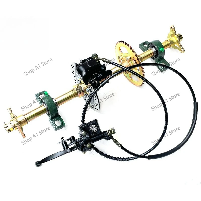 Modified four-wheeled three-wheeled beach car kart accessories rear axle rear axle brake system