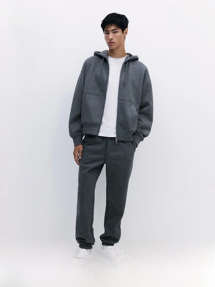 

Spring Men's Stand Fit Sweatpants H&M Straight Leg Regular Thin Long Pants mid Waist Cotton 60% Polyester 40%