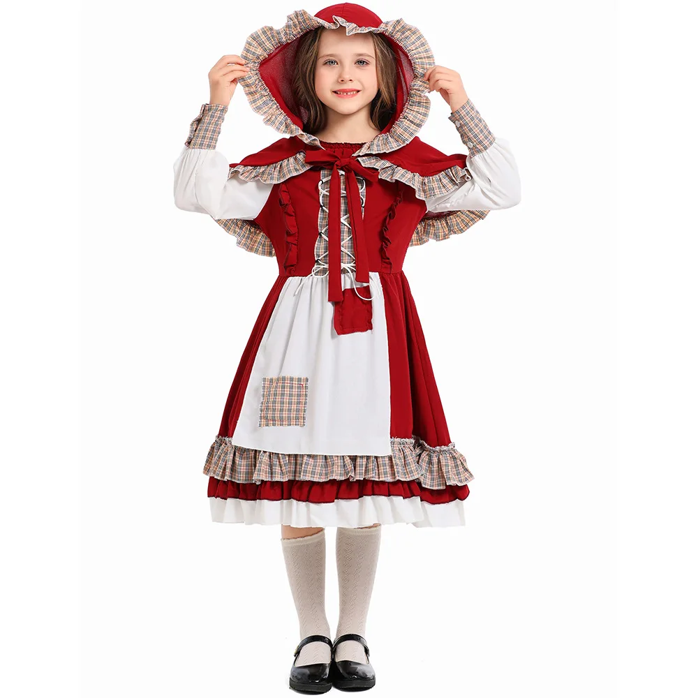 أزياء الهالوين التأثيرية الجديدة لعام 2025 ، أزياء الوالدين والطفل ، تصميم المزرعة ، ملابس المسرح النسائية التقليدية الصينية العرقية