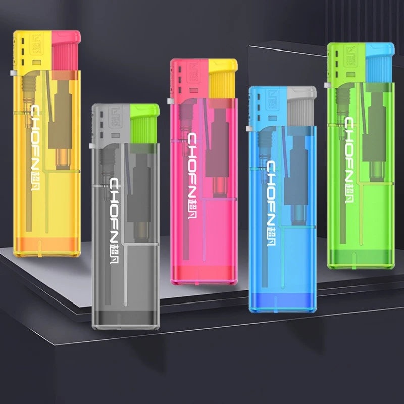 The New Open Flame Lighter Is Explosion-proof and Durable for Disposable Household Use, 200 Lighters Can Be Customized for Free