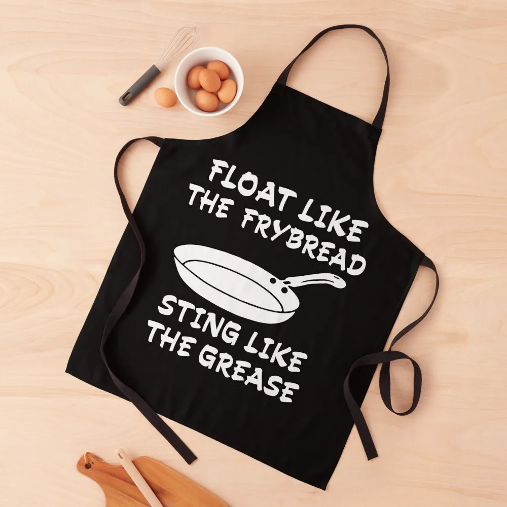 

Float Like The Frybread Sting Like The Grease Funny Quotes Apron Professional Barber Nursing Useful Things For Kitchen Apron