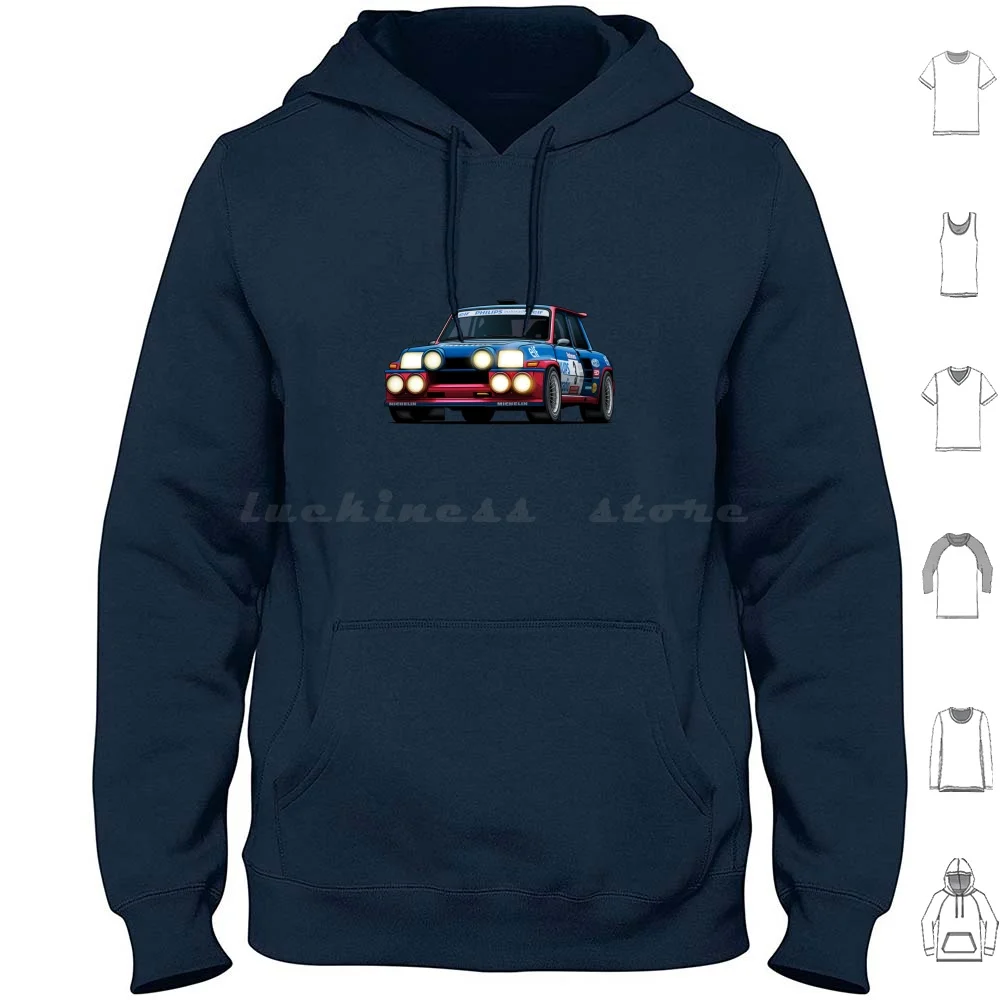 5 Maxi Turbo-Jean Ragnotti Hoodie Cotton Long Sleeve Group B Groupb Group A Rally Racing Wrc 5 Maxi Rs200 Lancia 037 S4 Lancia