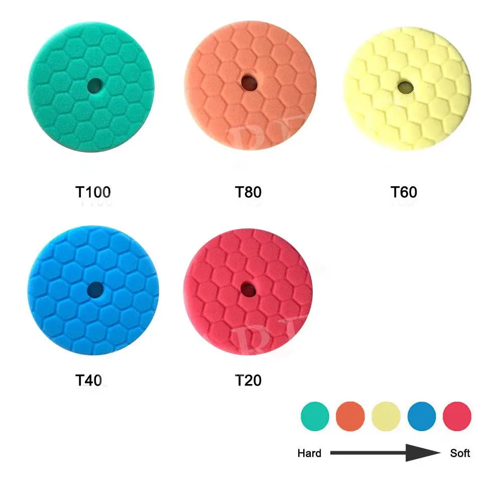 

3"/5"/6" Car Spong Buffing Polishing Pads & Buffing Pads For DA/RO/GA Car Buffer Polisher 1PCS F style