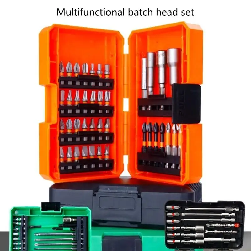 A2BE 39Pcs Practical Screwdriver Bit Socket Assortment for Effective Household Fixes