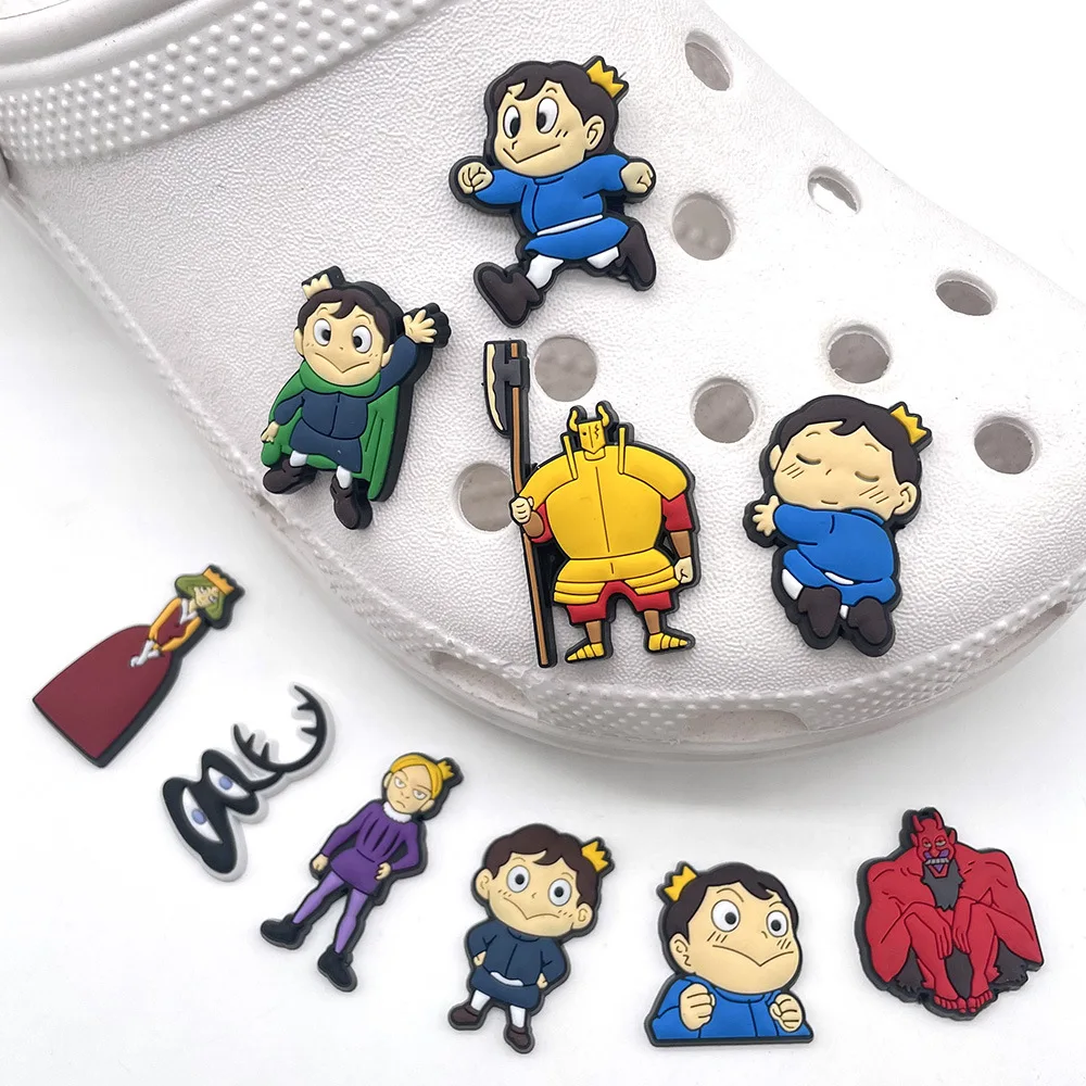 HOT 1Pcs Japanese Anime Bojji Cartoon Ranking of Kings Shoes Accessories PVC Shoe Decorations Fit Wristbands Croc Charms Jibz