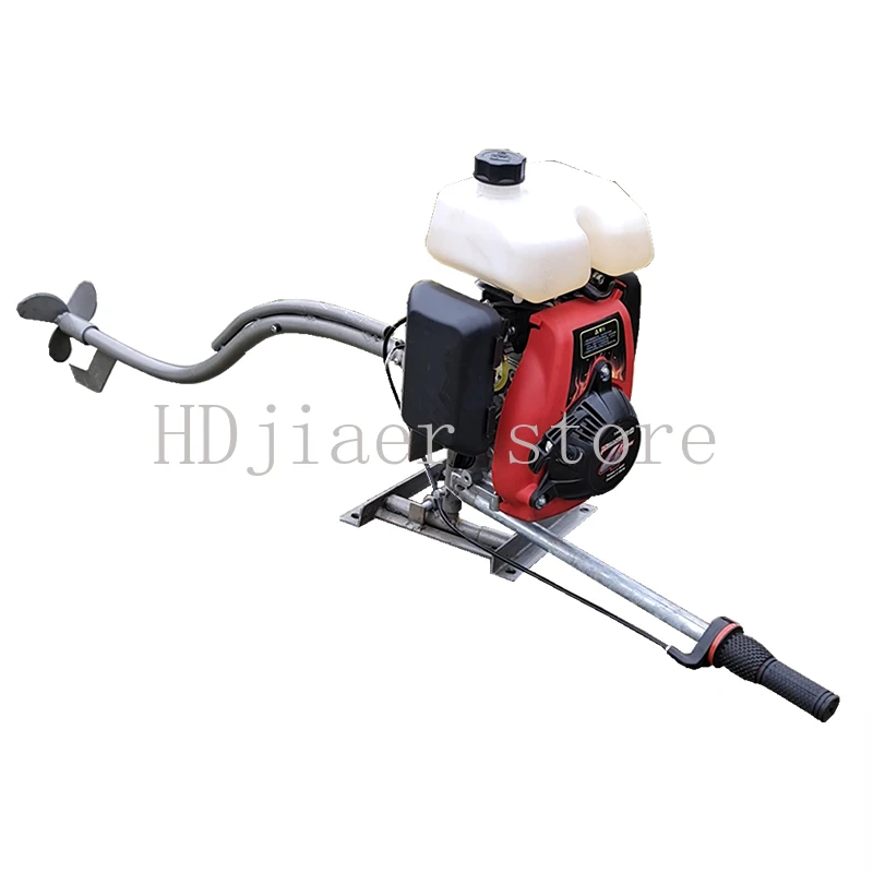 Horizontal outboard motor, lightweight propeller motor, specially for aquatic feeding