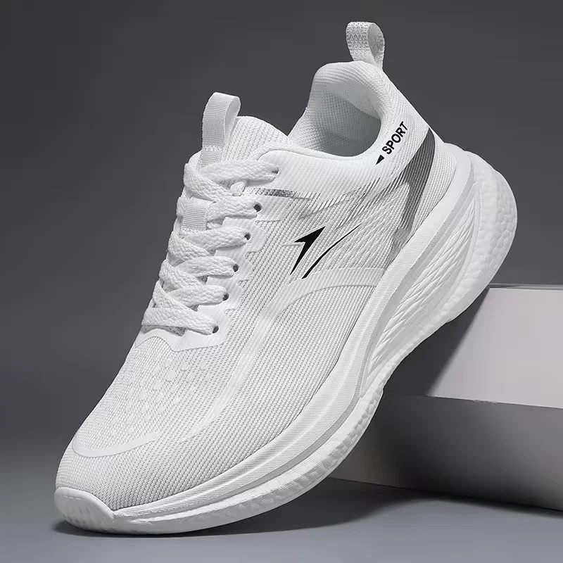 Summer Running Shoes for Women Men Breathable Mesh Thick Sole Lightweight Sneakers Outdoor Gym Walking Casual