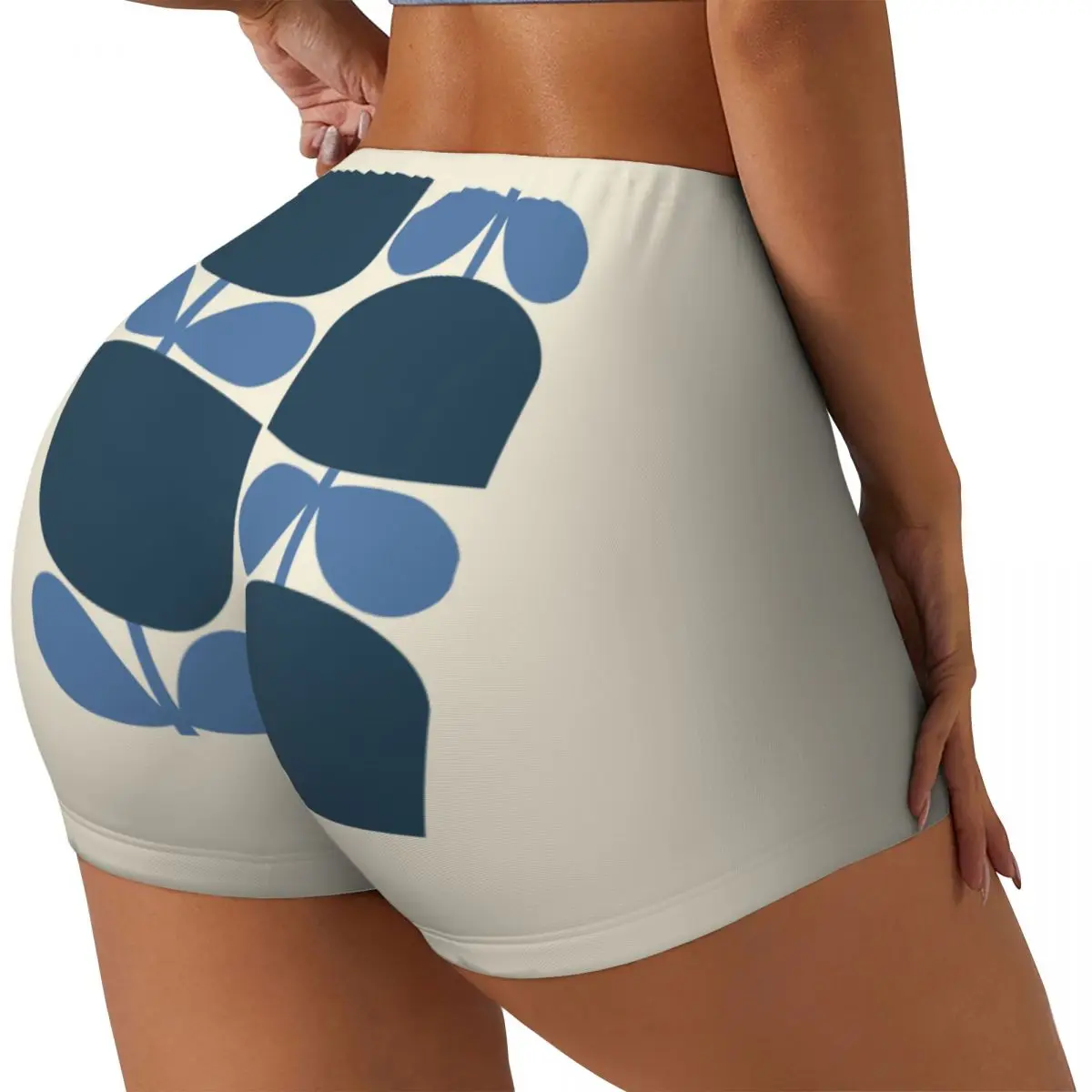 Custom Orla Kiely Running Volleyball Workout Shorts Women's Block Flower Gym Athletic Yoga Shorts