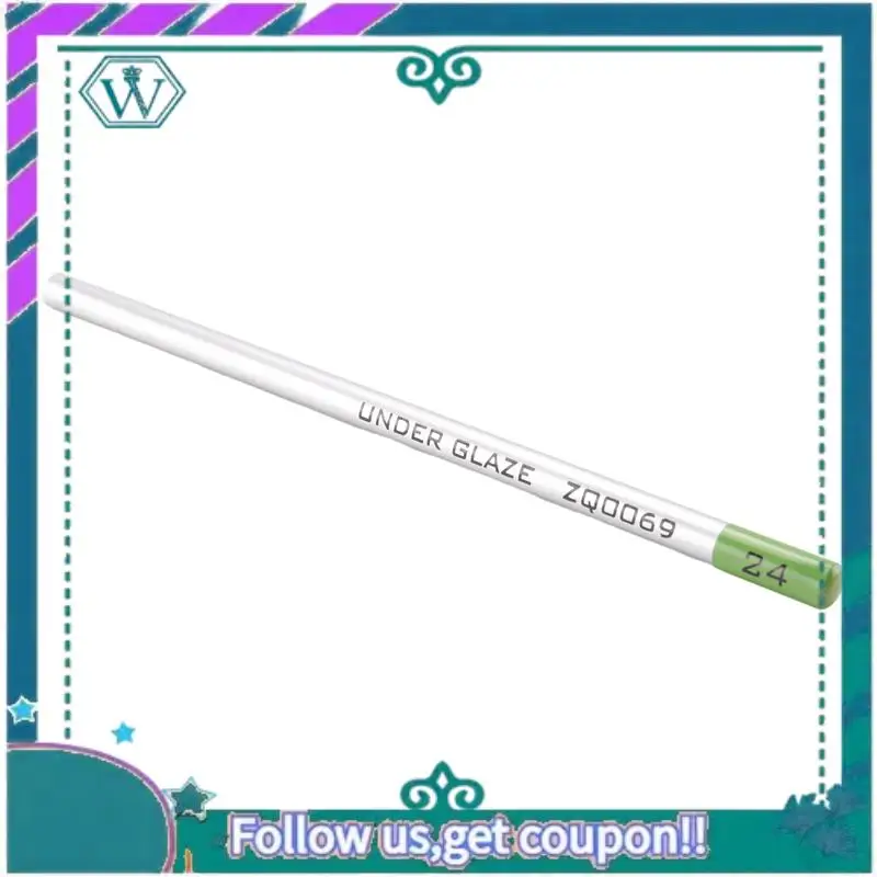 

A75Q-5Pcs Underglaze Pencils For Pottery For Decorating Fused Glass And Under Glaze Ceramics