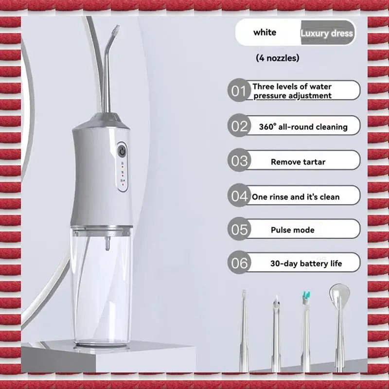 A97G الري اللاسلكي المحمولة الكهربائية تلسكوبي الري لتنظيف الأسنان أ