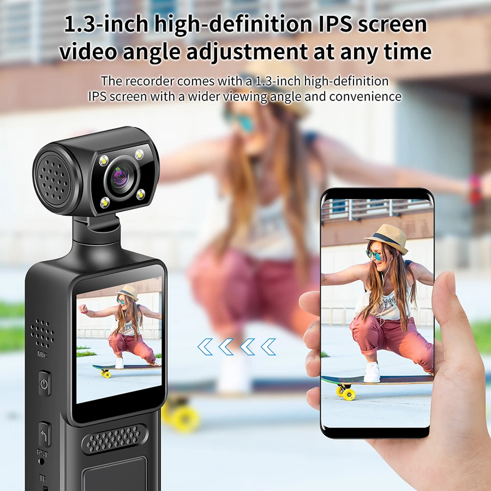 1080P HD Action Camera Wifi Hotspot Mini Camera Portable Digital Video Recorder Body Cam DVR Miniature Camcorder