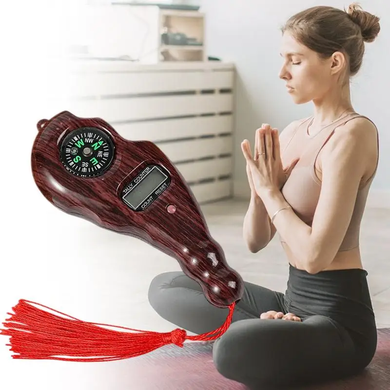 2in1 Digital Hand Counter With 5Digit Led Screen Compass Rotating Hand Dial Bead Counter For Meditation Sports Activities Camp