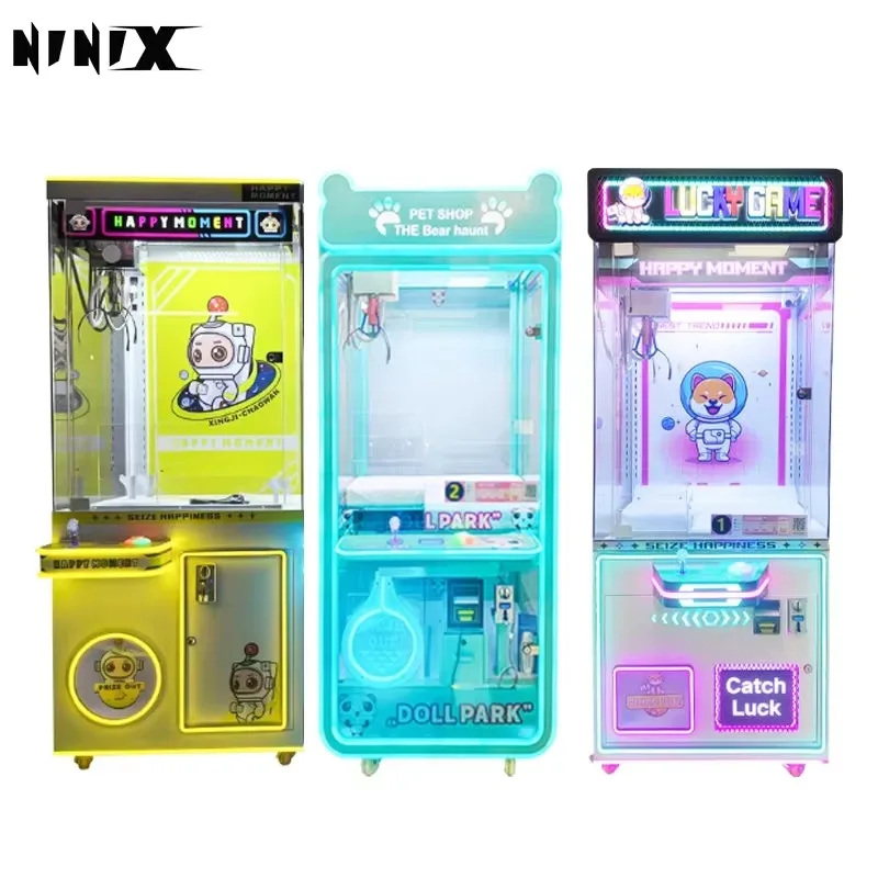 Commercial Arcade Stacker Prize Dispenser, Claw Crane Automatic Toy Vending Game Machine