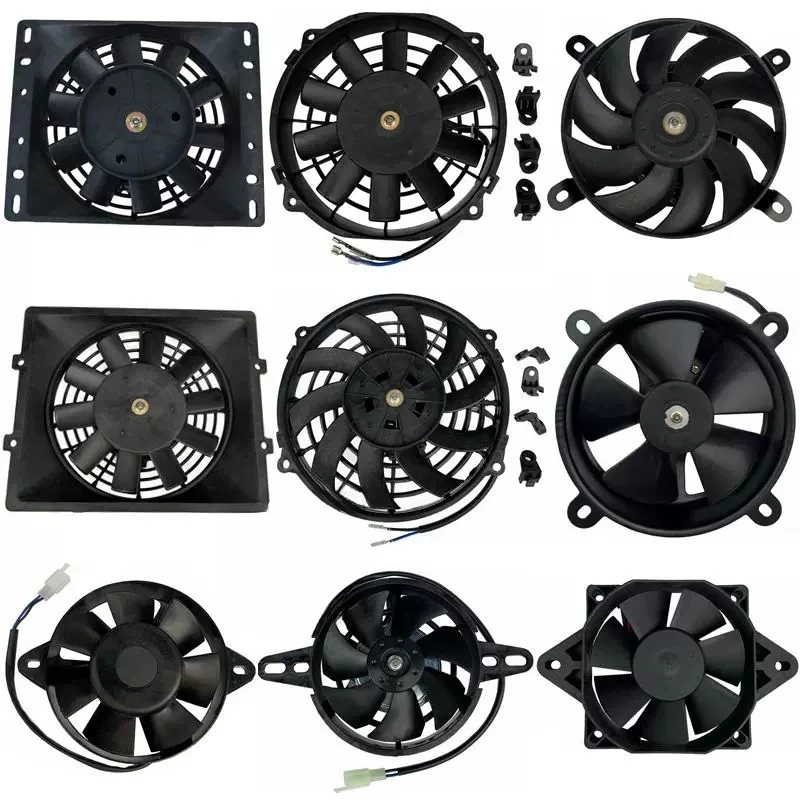 Motorcycle modified water tank fan oil-cooled radiator water-cooled engine water tank special fan cooling fan