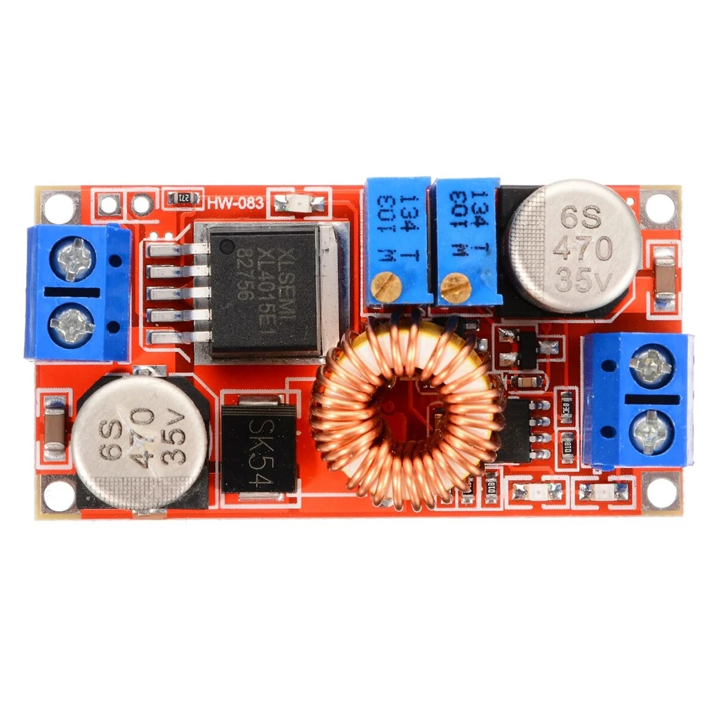 5A DC-DC Step Down Adjustable Power Supply Module Lithium Charger XL4015 4~38V 96% 5A DC adjustable step-down module