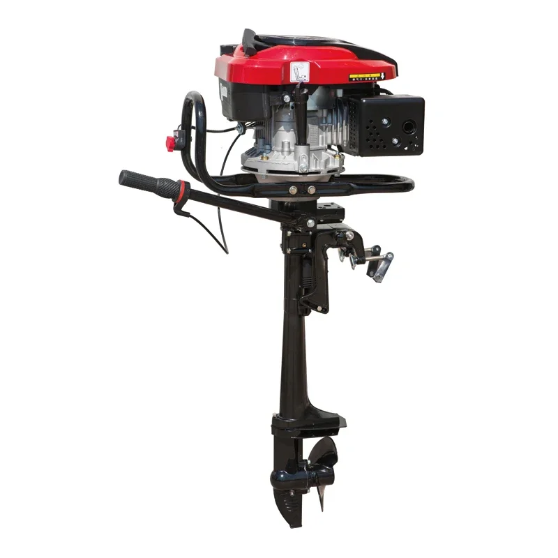 4 Stroke/3.6kw Outboard Motor Air Cooled Tiller Control Single Cylinder Boat Engine Manual Start for Vessels