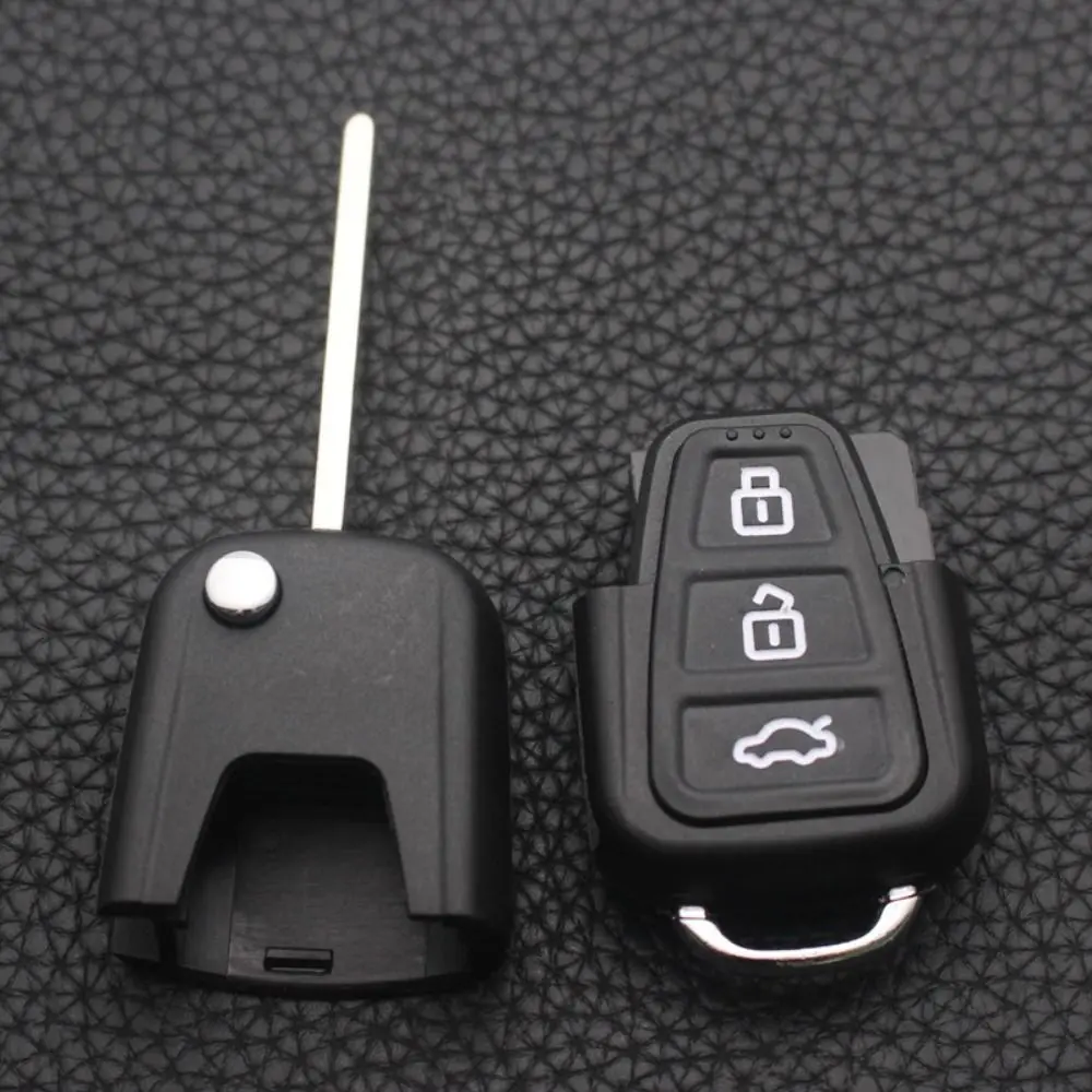 Durable 3 Buttons Car Key Shell Flip Folding Replacement Remote Key Case Uncut Blade Remote Case Fob for Lifan X60 X50