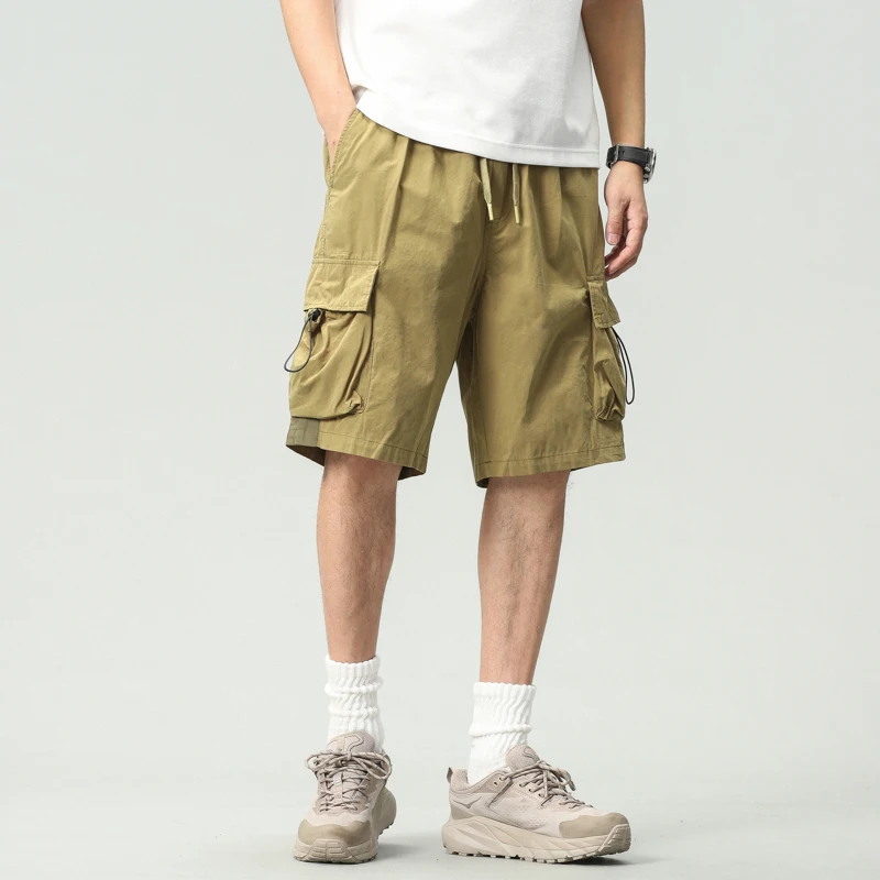 

Men's Lightweight Tactical Cargo Shorts Summer Quick-Dry Outdoor Hiking Travel Loose Fit Casual Beach Shorts Multiple Pockets