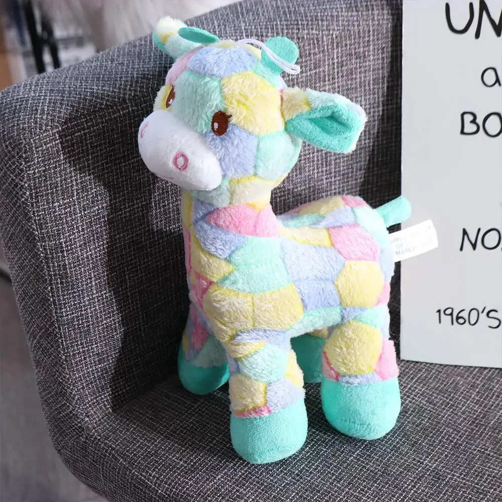 

Gift Soft Pillow Pillow Dolls Stuffed for Christmas Plush Pillow Fawn Plush Toy Rainbow Giraffe Plush Giraffe Doll Stuffed Toys