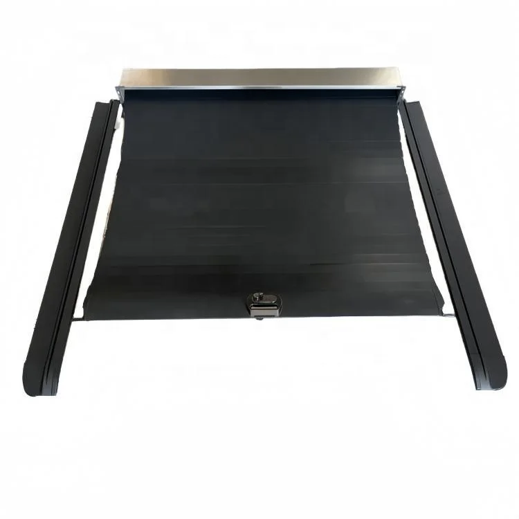 For Manual Aluminum Black Roller Lid Shutter with Passwords Lock Tonneau Cover for 2021+ D-Max