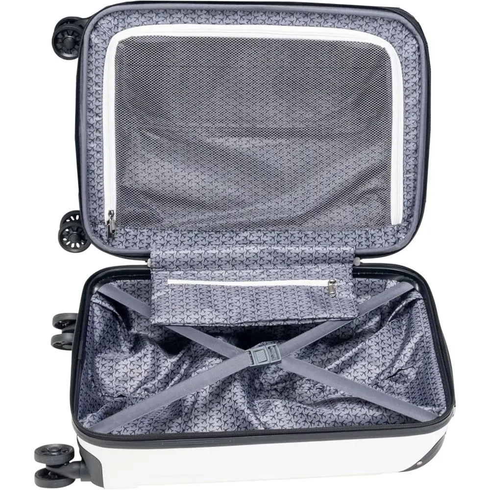 Kenneth Cole Reaction 20 Bagage Spinner extensible à 8 roues en blanc coco