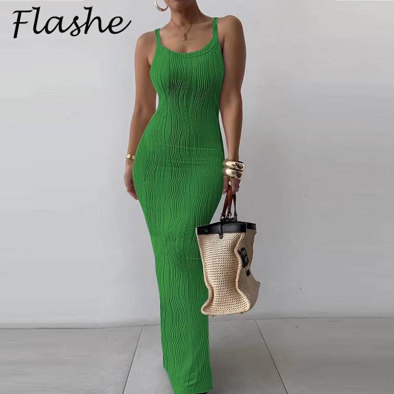 Fashion Sleeveless Long Dress Women O Neck Sexy Bodycon Dresses For Women Party Dress Women Slim Evening Dresses Red New Year