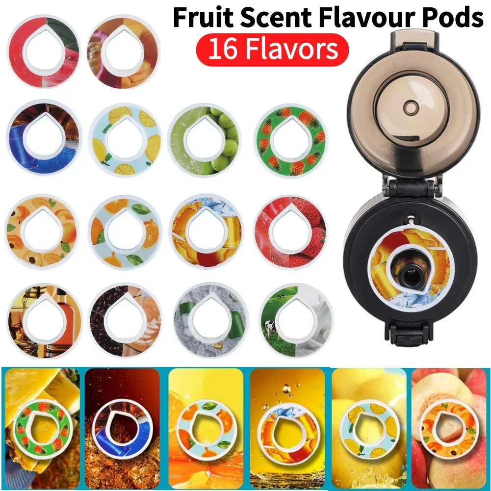 Fruit Scent Pods Air Scent Fruit Flavour 0 Sugar Up plastic Water Drink Bottle Flawour Flavor Pod Water Bottles 16 Flavors Gift