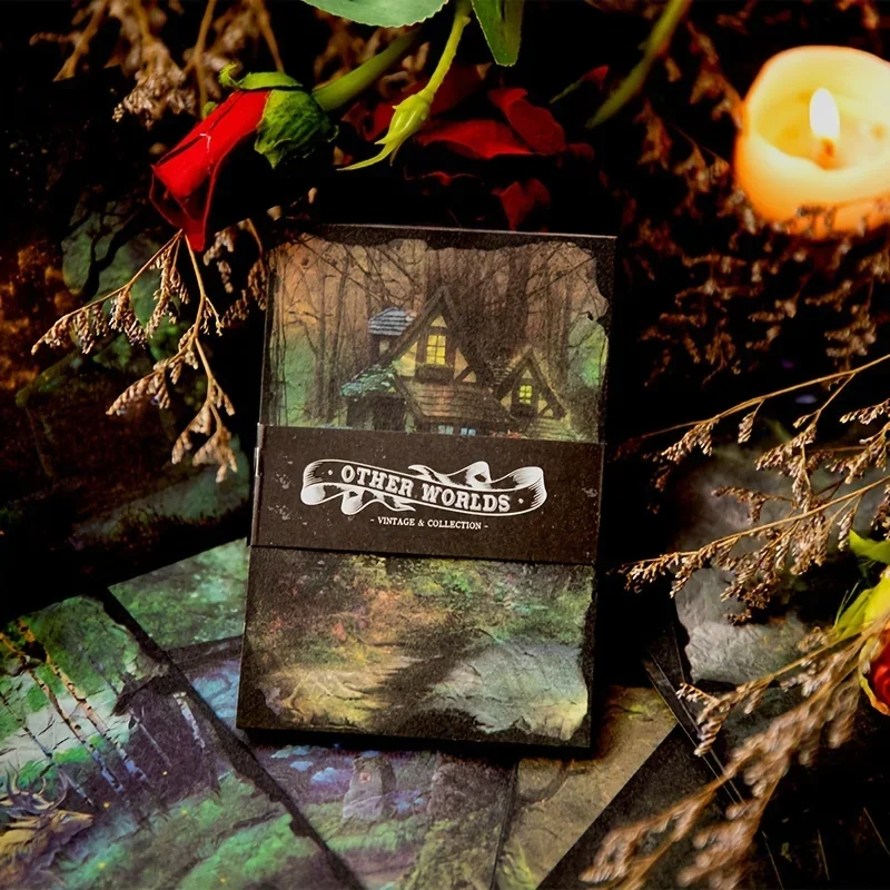 50 ورقة من الورق الزخرفي DIY تحت عنوان الغابات، مصنوعة من الورق، لسجلات القصاصات والألغاز والحرف اليدوية والتعبير الإبداعي