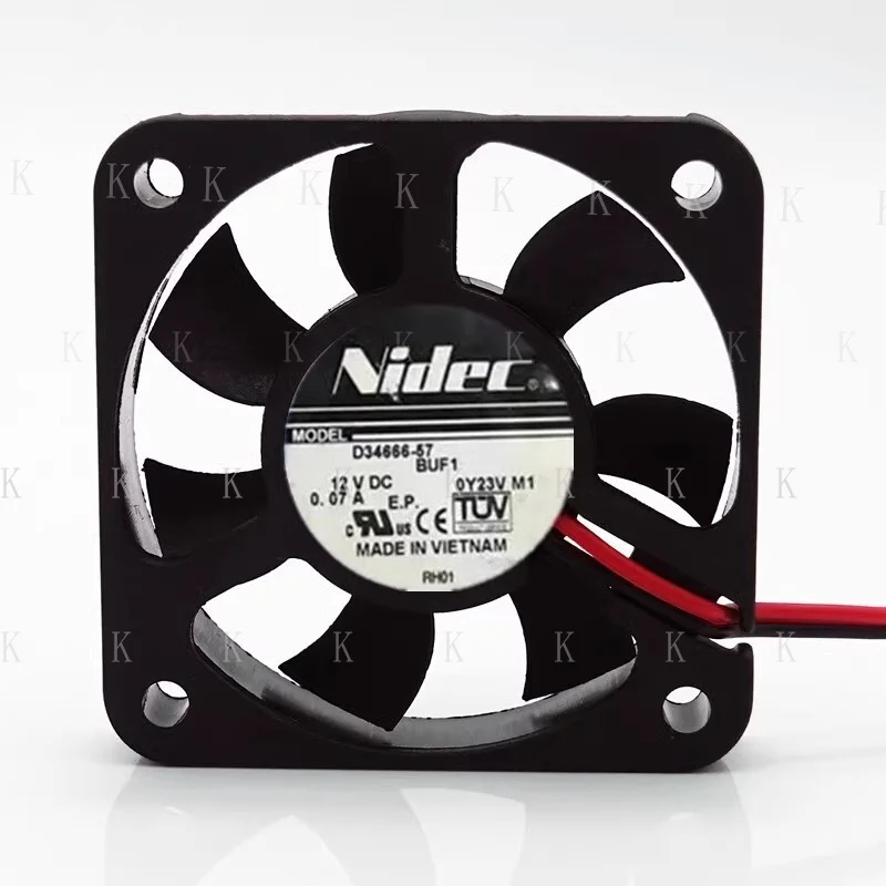 

C ДЛЯ NIDEC D34666-57 5010 DC 12 В 0,07 А 5 см 2-проводной бесшумный охлаждающий вентилятор