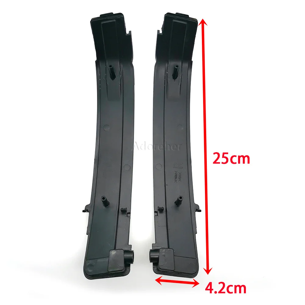 1Pair Fit for Nissan Qashqai Car Blackened Yellow LED Dynamic Turn Signal Side Mirror Indicator Light Car Accessories