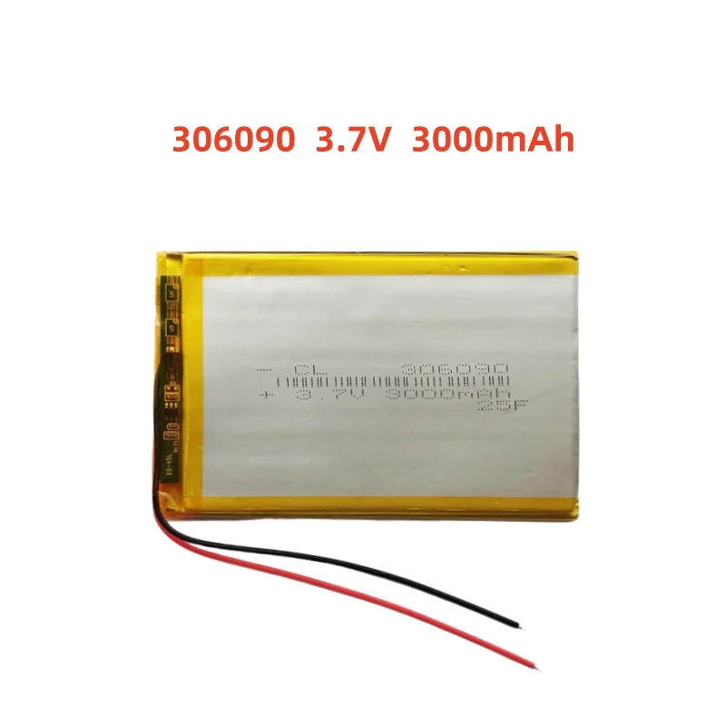 

3.7V 306090 3000mAh Lithium Polymer Lipo Rechargeable Battery Cells For E-books Power Bank 7" Tablet PC Laptop Bluetooth