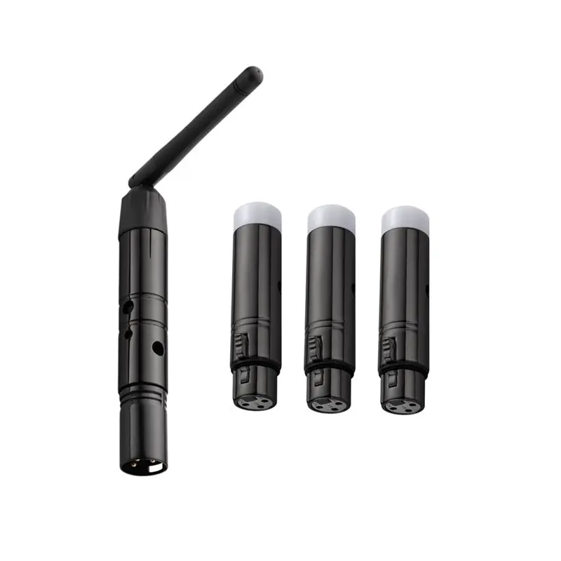 

FULL-DMX512 Беспроводной контроллер 2,4G ISM XLR приемник-передатчик большой диапазон передачи DMX Light 1T3R для Disco DJ вилка европейского стандарта