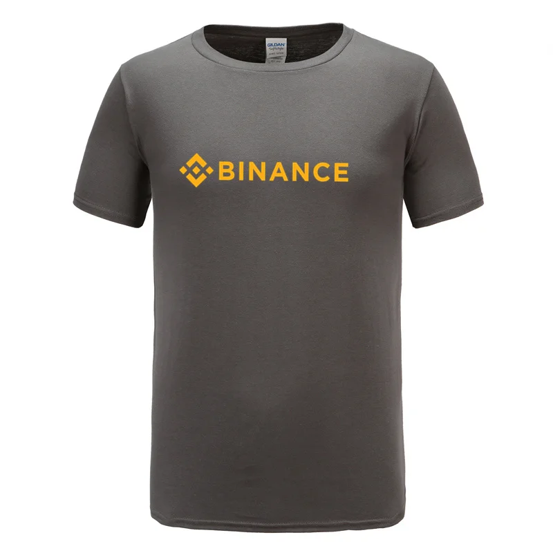 Binance T Shirt Crypto Men Casual Tees Cotton Short Sleeve Cool Tops Tshirt 2024