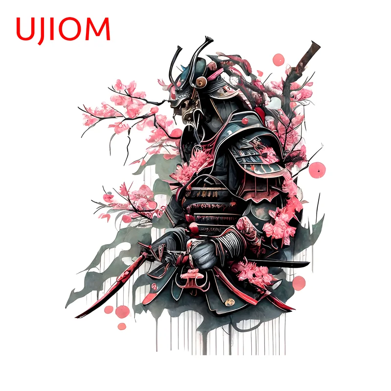 UJIOM Trendy Cool Samurai Graffiti Wall Sticker Attractive Hot Selling Occlusion Scratch Decal Suitable For Veneer Murals Decor
