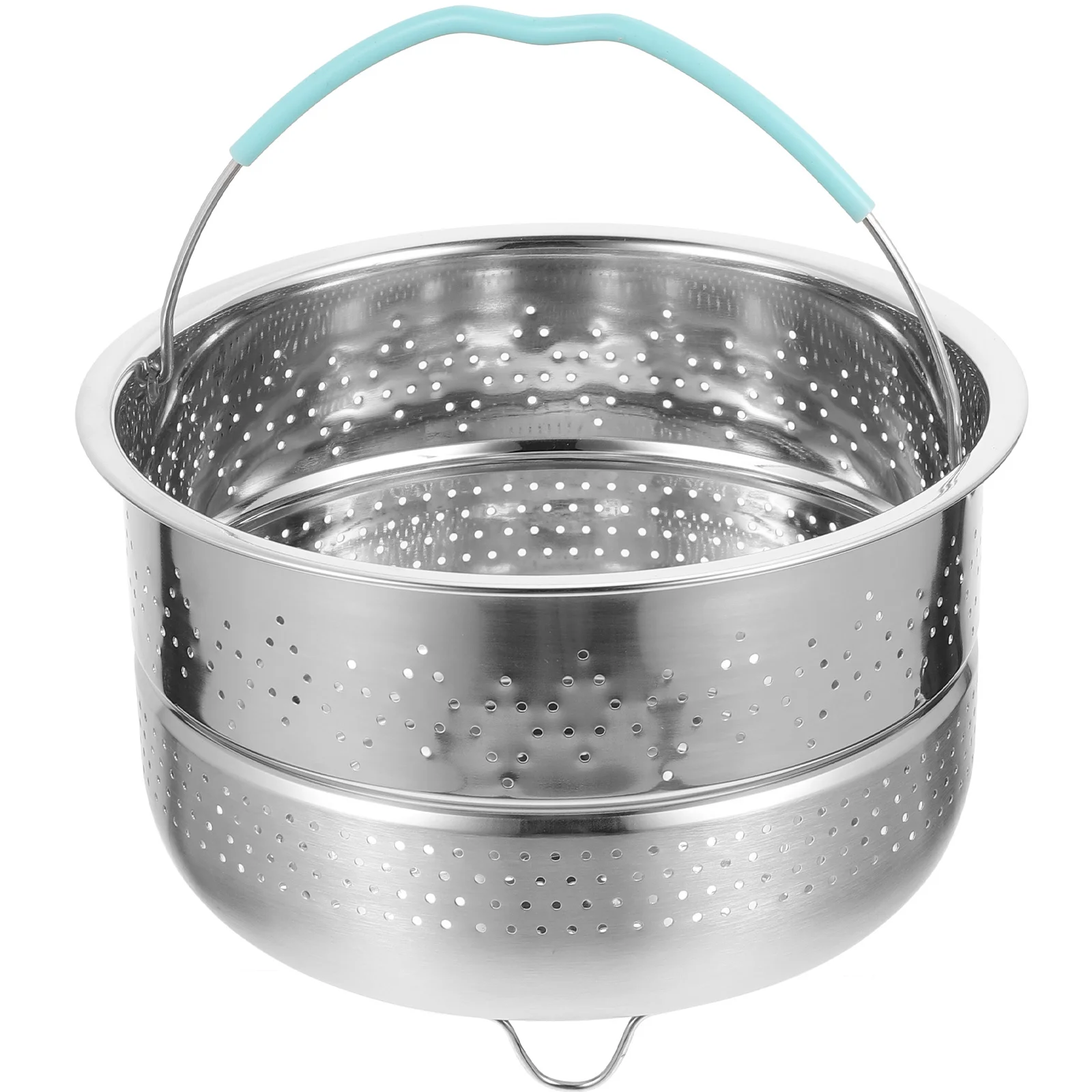 

Premium 304 Stainless Steel Steamer Basket Thickened Heat Resistant with Handle for Pot Vegetable Dumpling Steamer Cooking Tool