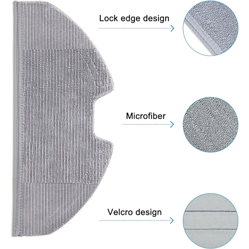 A76G-Mop Pad Para Eufy X8 Pro Série X8 Pro SES Robô Aspirador de pó Substituição de reposição Pano de esfregão lavável e reutilizável