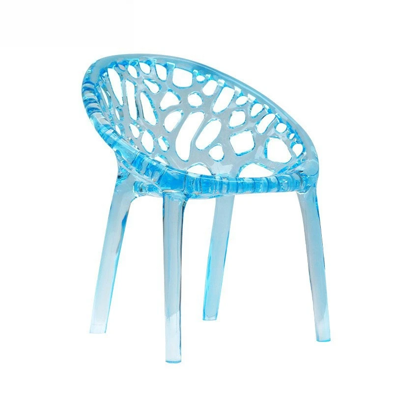 

Fashion ins stool Internet celebrity makeup Photo Portable home folding Acrylic dining Transparent chair